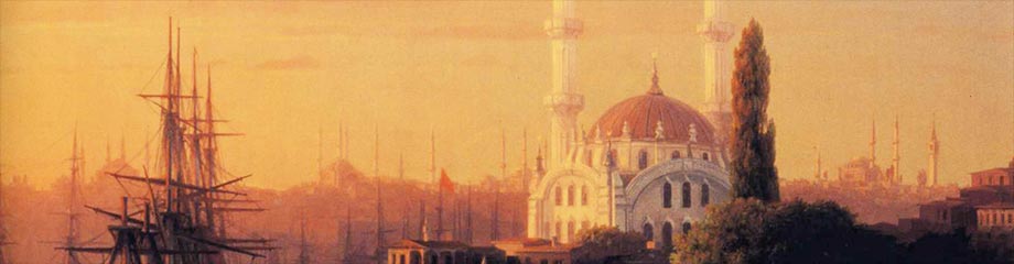 Ivan Konstantinovič Ajvazovskij, Panorama di Costantinopoli (particolare), 1856, collezione privata.
