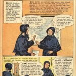 Suor Blandina in fumetto. "Treasure Chest of Fun & Fact". Il titolo: "Leave the rest to God", "lascia il resto a Dio"