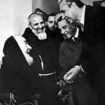 Aldo Moro in visita a padre Pio