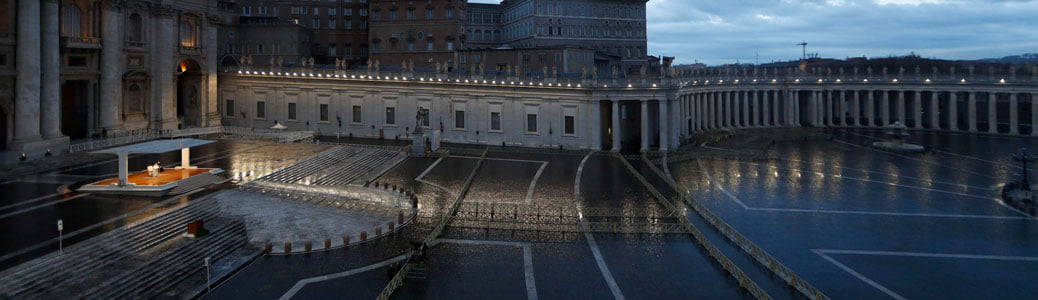Papa Francesco preghiera coronavirus Piazza San Pietro vuota